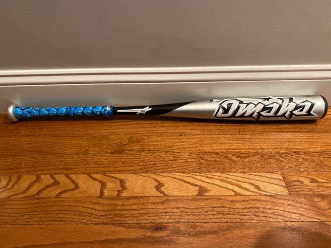 RARE Omaha TPX BBCOR 33” 30oz One Piece Bat w/ New LizardSkin Tape