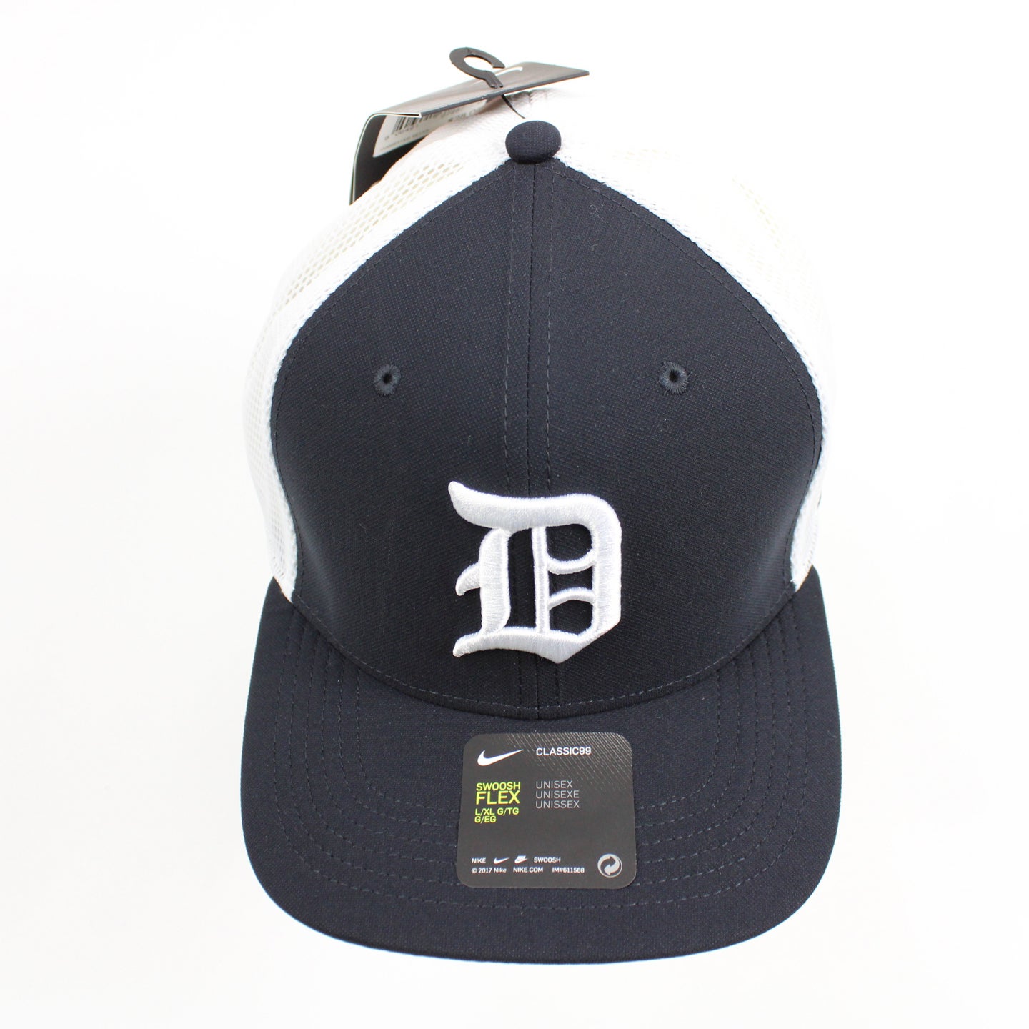 Detroit Tigers Nike Fitted Hat Unisex Blue/White New with Tags LG