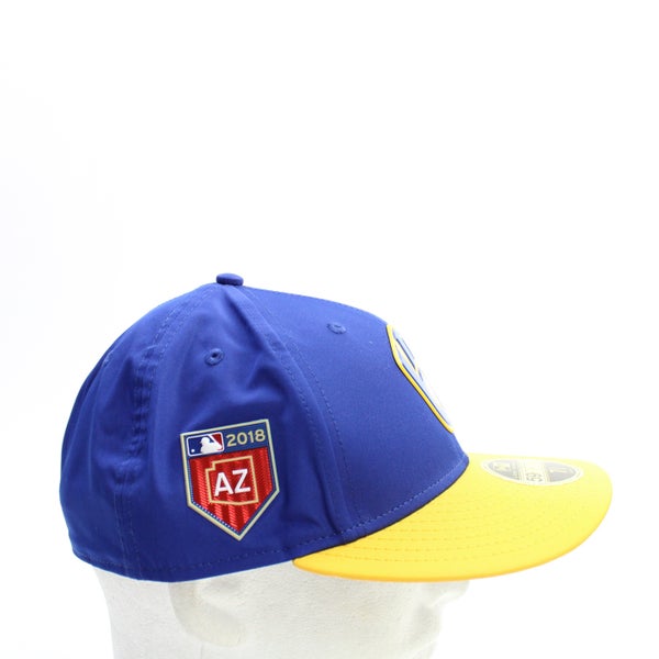 Milwaukee Brewers New Era Fitted Hat Unisex Blue/Yellow New with