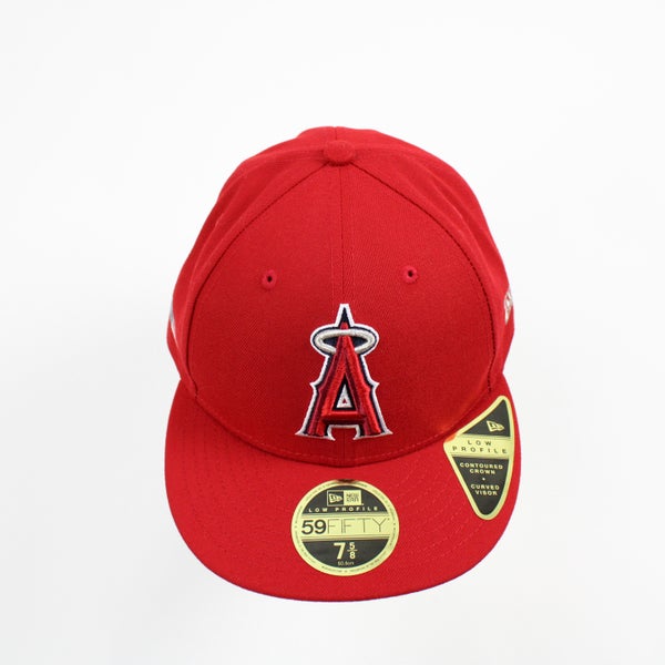 Los Angeles Angels New Era Black & White Low Profile 59FIFTY