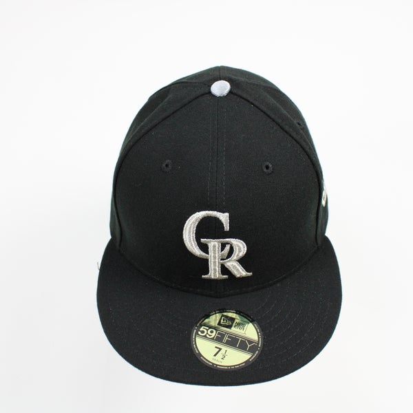 Colorado Rockies New Era Fitted Hat Unisex Black New with Tags 7-1