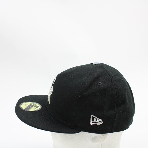 Colorado Rockies Black and White 59FIFTY Black New Era Fitted Hat