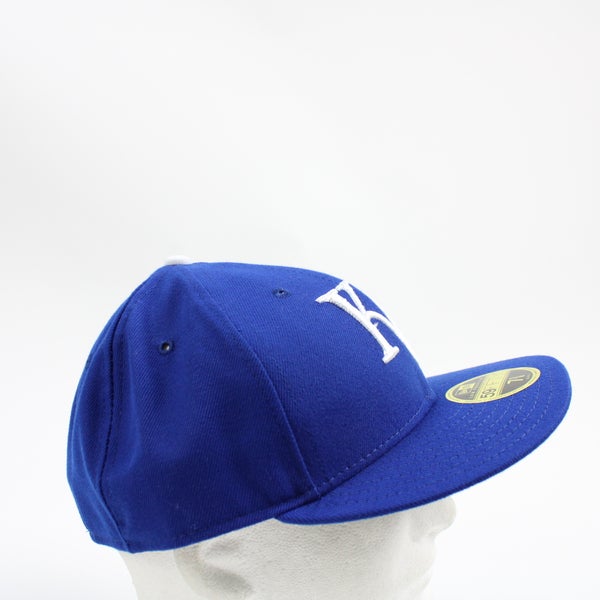 Kansas City Royals New Era Fitted Hat Unisex Blue/White New with Tags 7-5/8