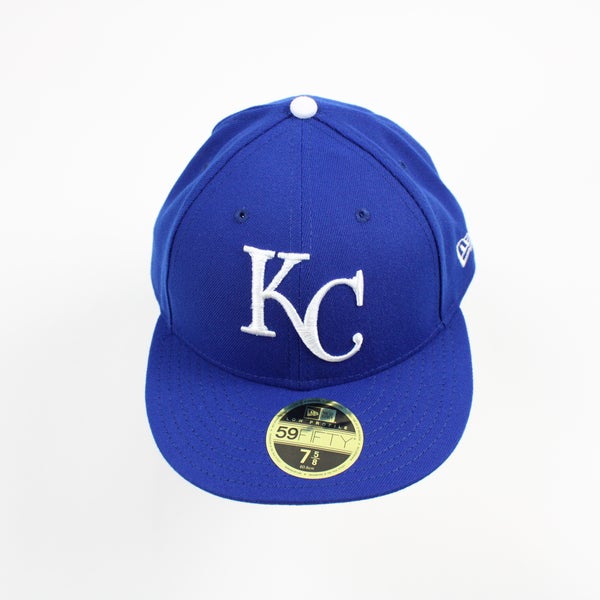 New Era Kansas City Royals Blue KC Royals Sky Blue GCP Grey UV 59FIFTY Fitted Hat, Blue, POLYESTER, Size 7 1/4, Rally House