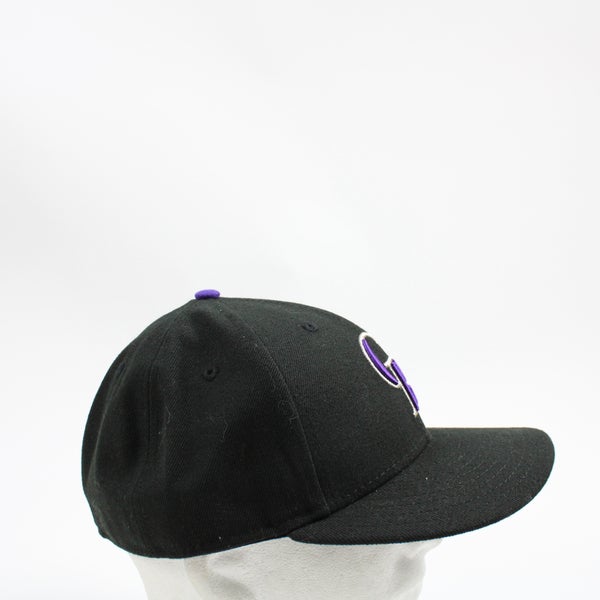 Vintage 90s Colorado Rockies Purple Mesh Trucker Snapback Hat Cap Youth