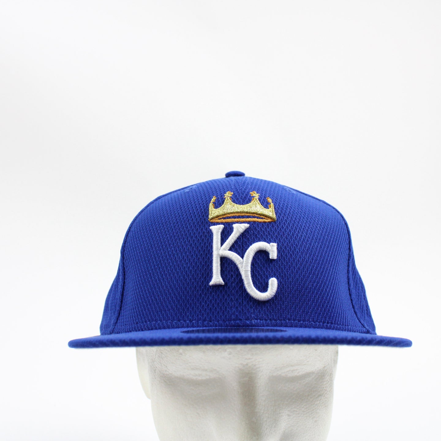 Kansas City Royals Hat Cap Mens 7 1/8 Blue White New Era Baseball Men A7