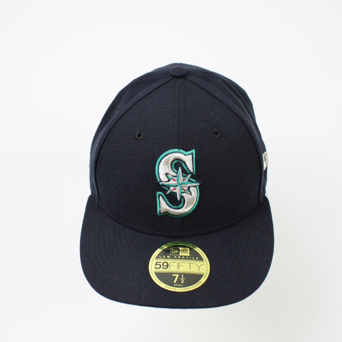 Seattle Mariners New Era Black & White Low Profile 59FIFTY Fitted Hat