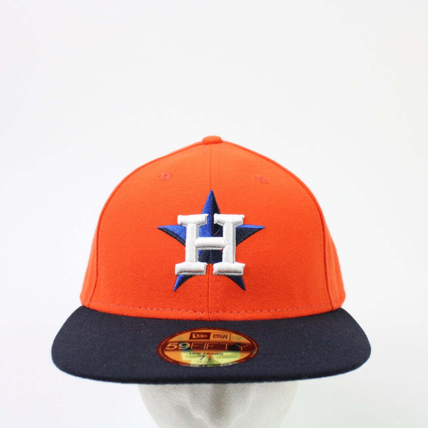Men's Mitchell & Ness Navy/Orange Houston Astros Bases Loaded Fitted Hat