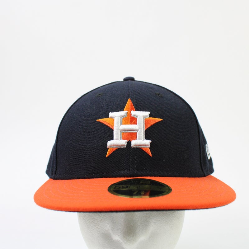 Houston Astros New Era Fitted Hat Unisex Orange/Navy New with Tags