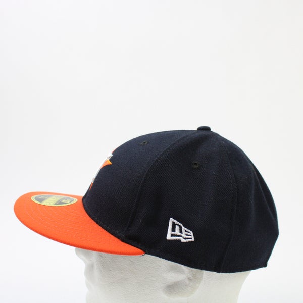 Houston Astros New Era Fitted Hat Unisex Navy/Orange New with Tags