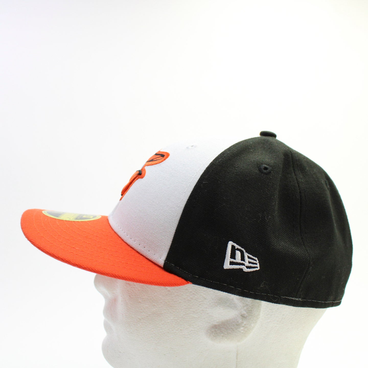 Baltimore Orioles New Era Home Authentic Collection On-Field Low Profile 59FIFTY Fitted Hat - White/Orange, Size: 7 1/8