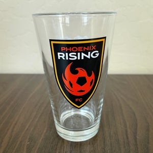 Phoenix Rising FC USL SOCCER SUPER AWESOME Four Peaks Brewing Pint Glass!