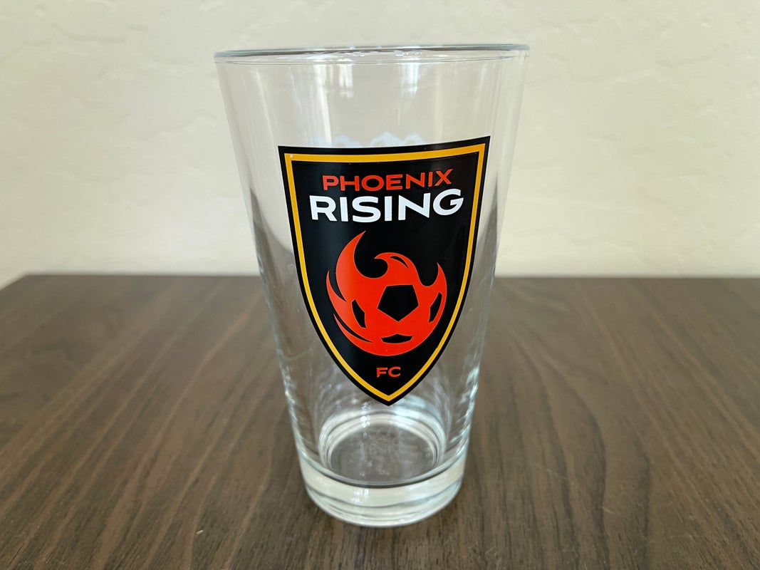 Phoenix Rising FC USL SOCCER SUPER AWESOME Four Peaks Brewing Pint Glass!