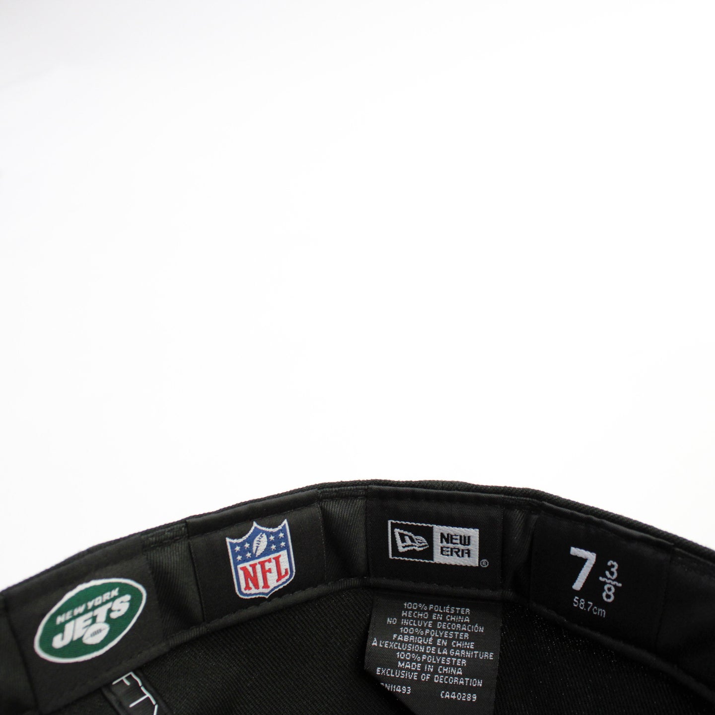 New Era 59FIFTY Black Dome New York Jets 50th Anniversary Patch Hat - Black Black / 7 1/8