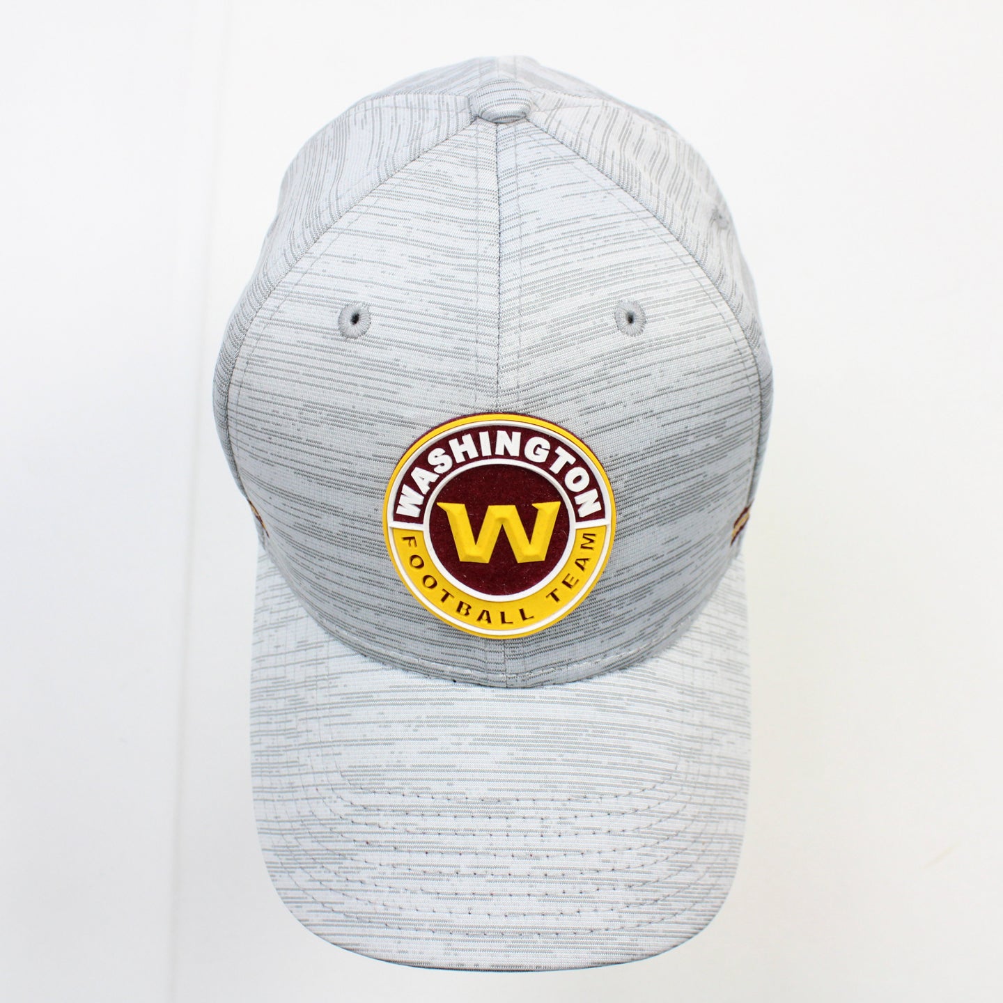 Washington Commanders New Era 39THIRTY Fitted Hat Unisex used Light Gray/Cardinal SM/MD SM/MD