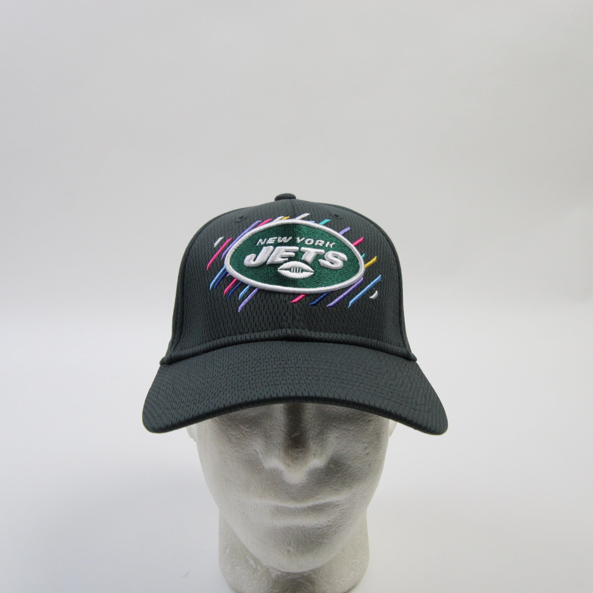 New York Jets New Era 39thirty Fitted Hat Unisex Dark Gray New XS/SM -  Locker Room Direct