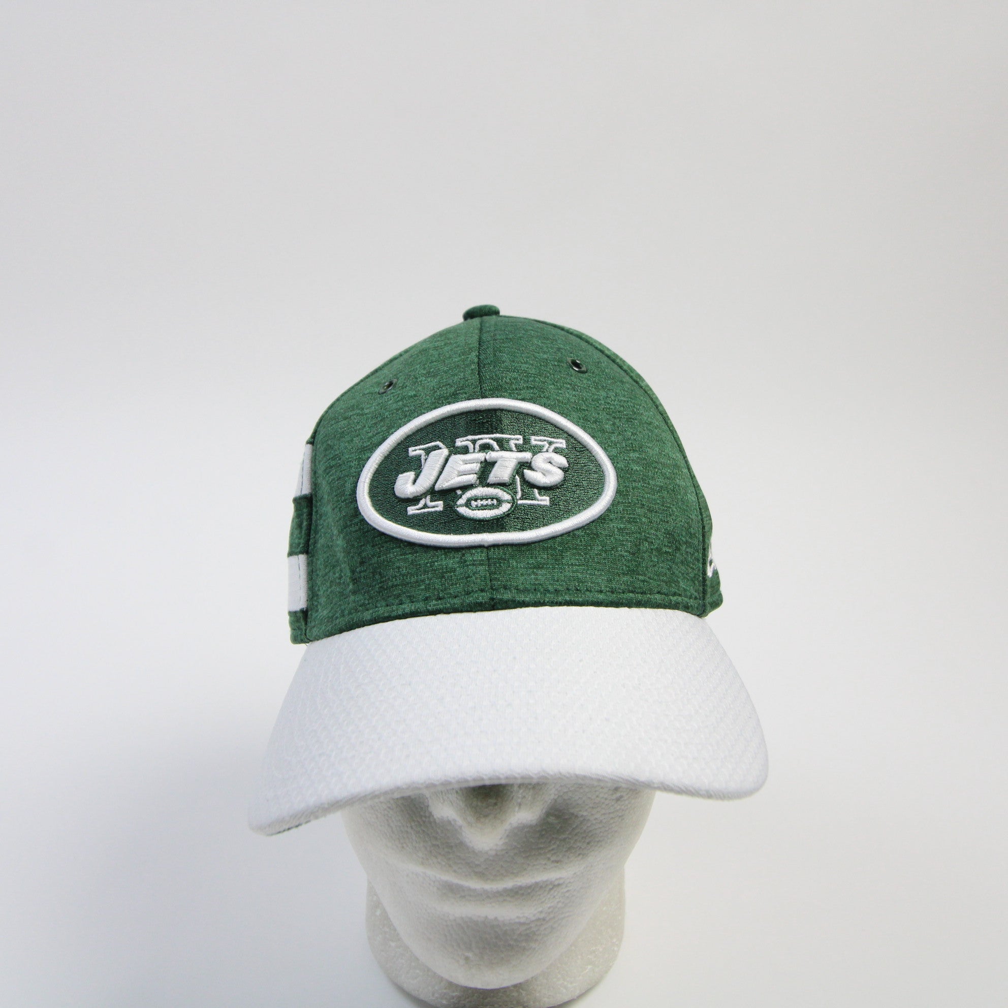 New York Jets New Era Winter Hat Men's Green/Cream Used MD/LG 339