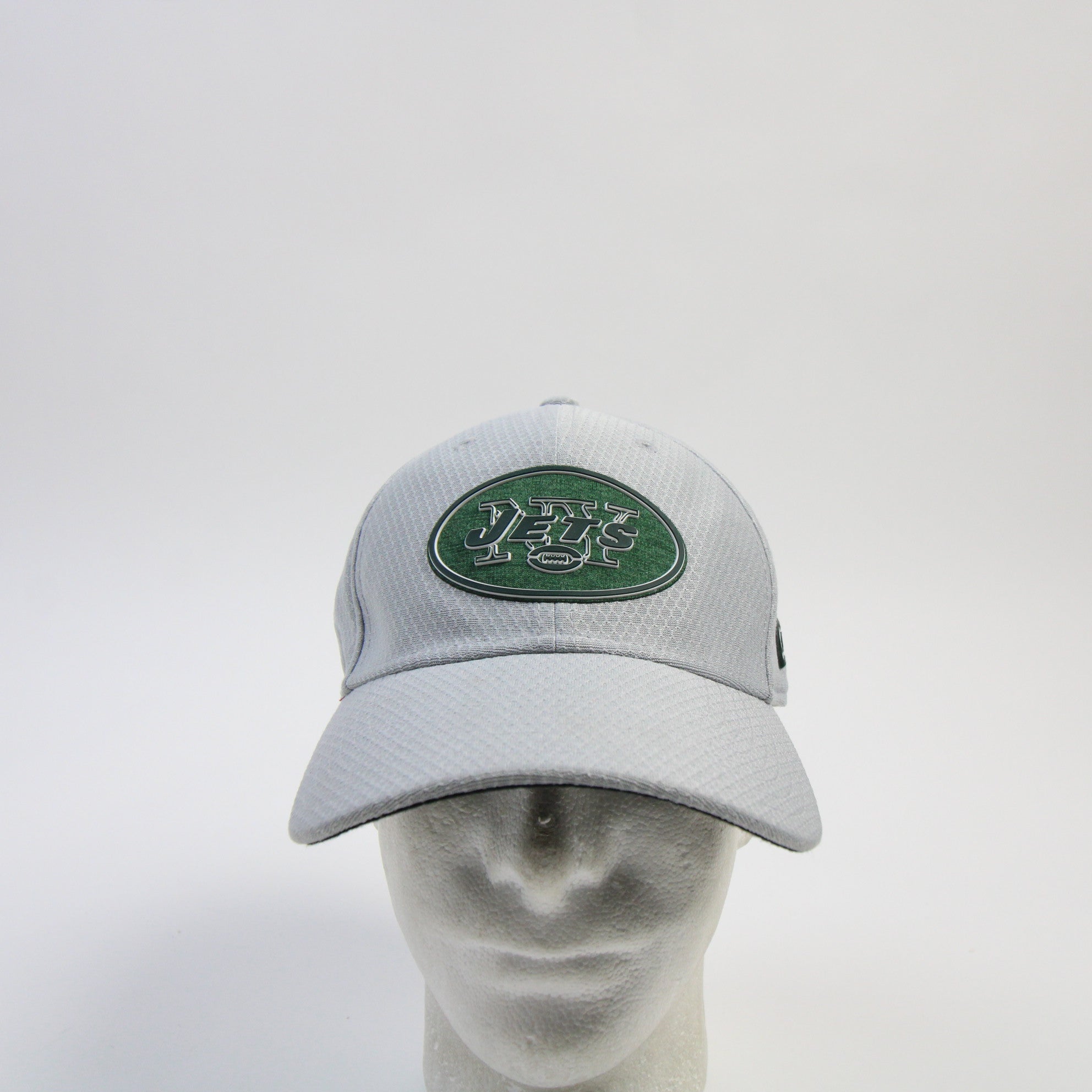 New York Jets New Era 39thirty Fitted Hat Unisex Gray Used MD/LG