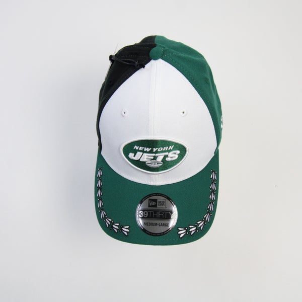 New York Jets New Era 39THIRTY Fitted Hat Unisex Dark Green/White used MD/LG