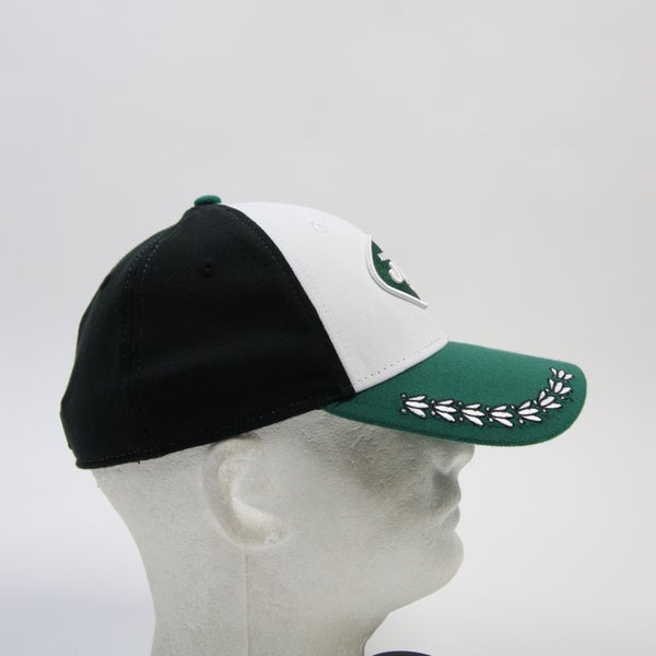 New York Jets New Era 39thirty Fitted Hat Unisex Gray/Green Used