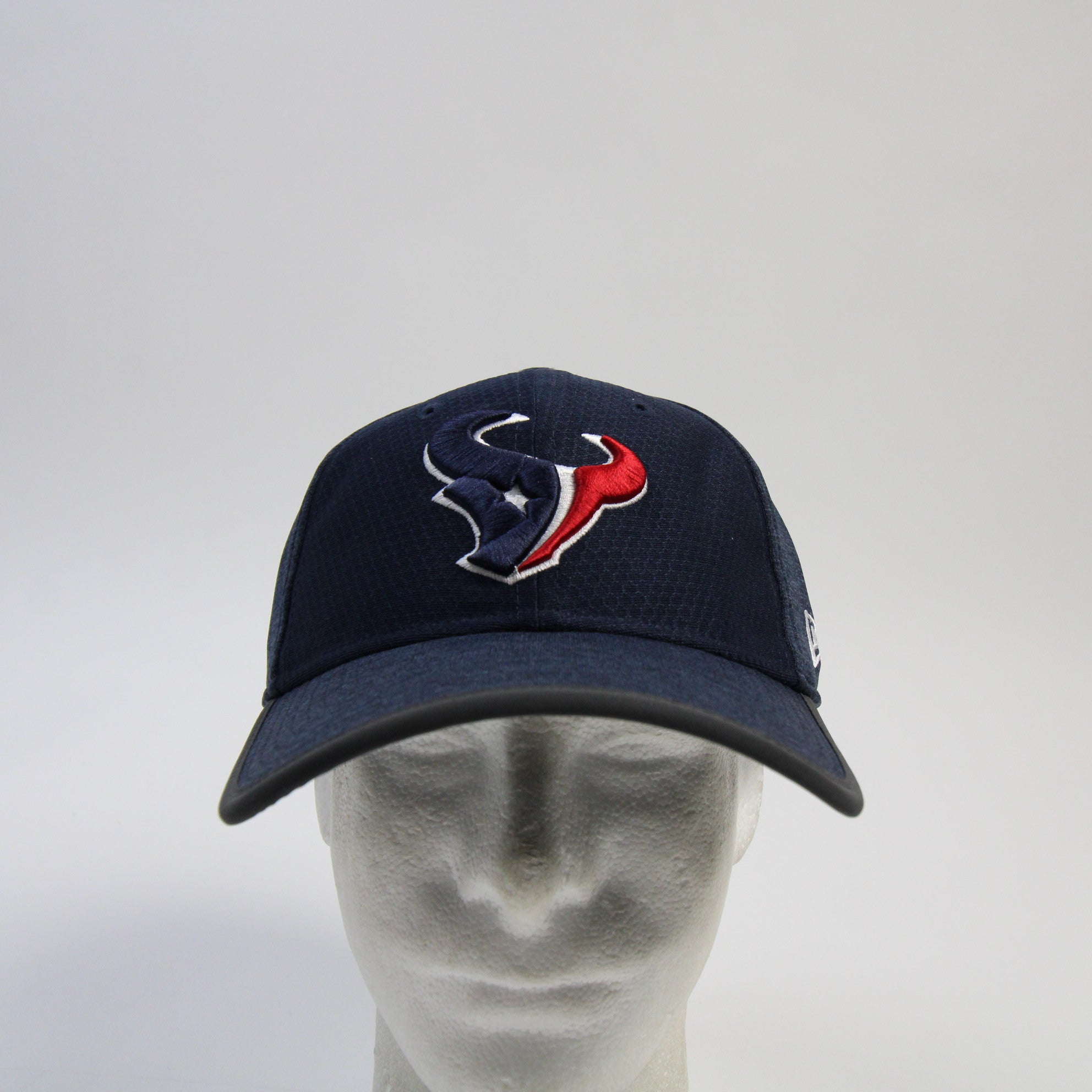 Houston Texans New Era 59FIFTY Fitted Hat Unisex Navy/Black used 7-3/8