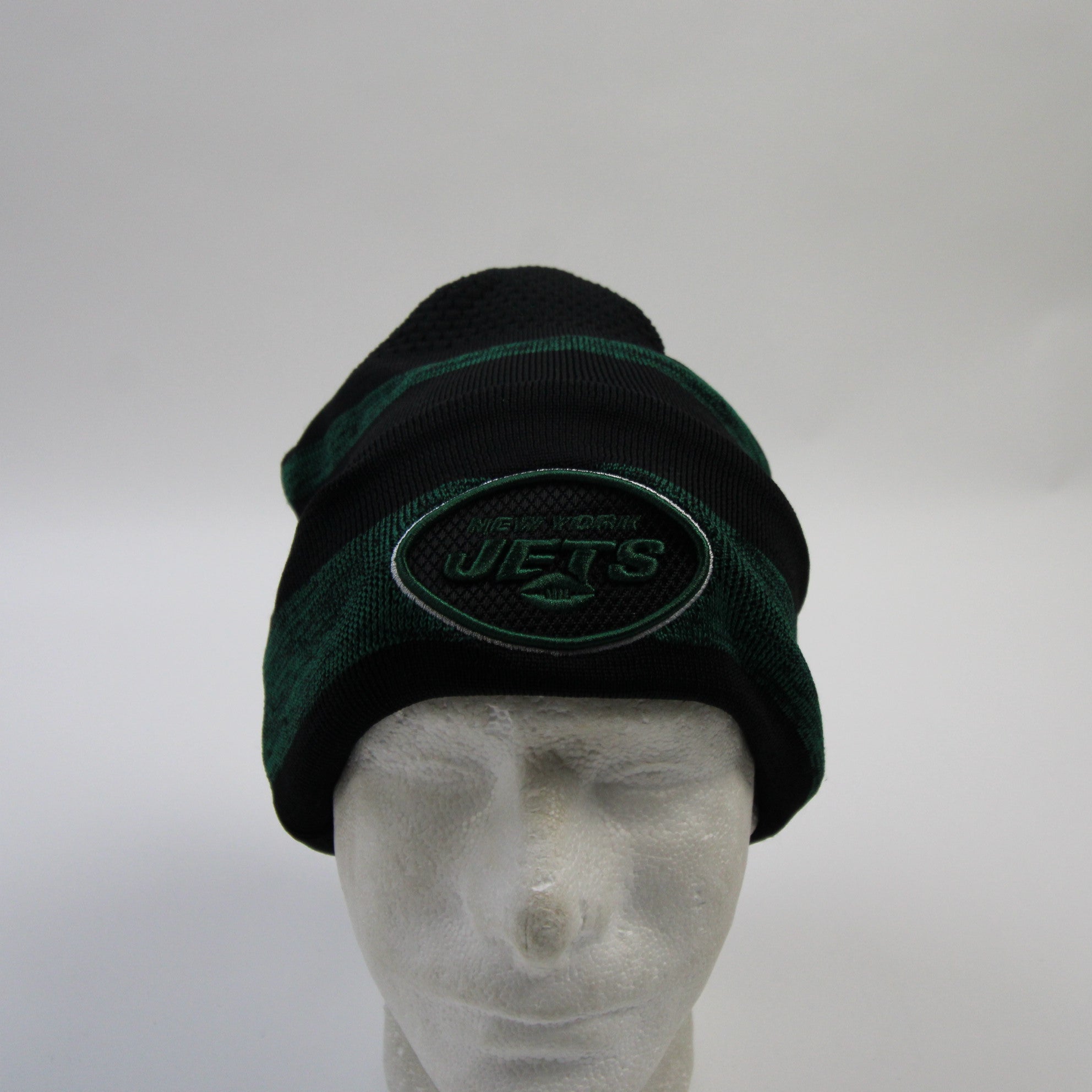 New York Jet's Mens Gang Green Cuff Knit Winter Hat cap NFL Skully  Beanie Jet