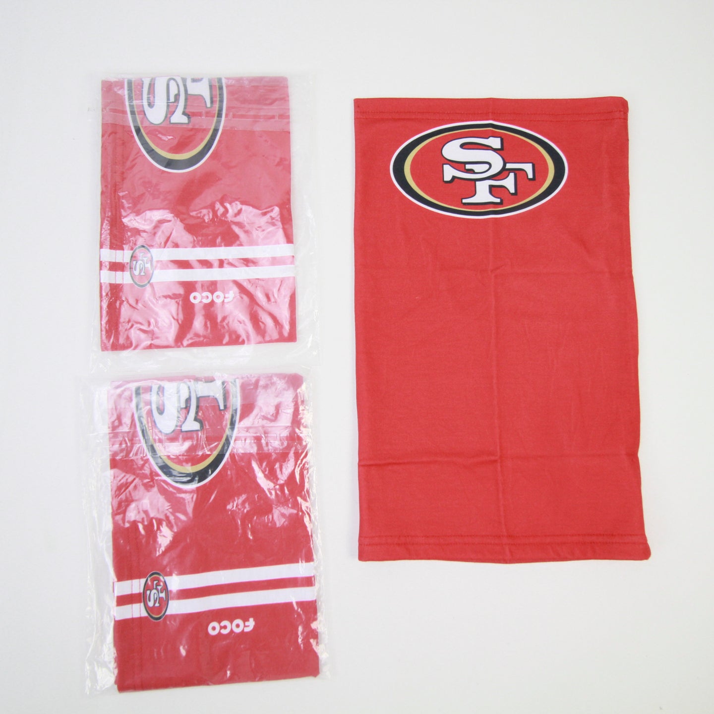 San Francisco 49ers NFL Mens Solid Gaiter Hoodie