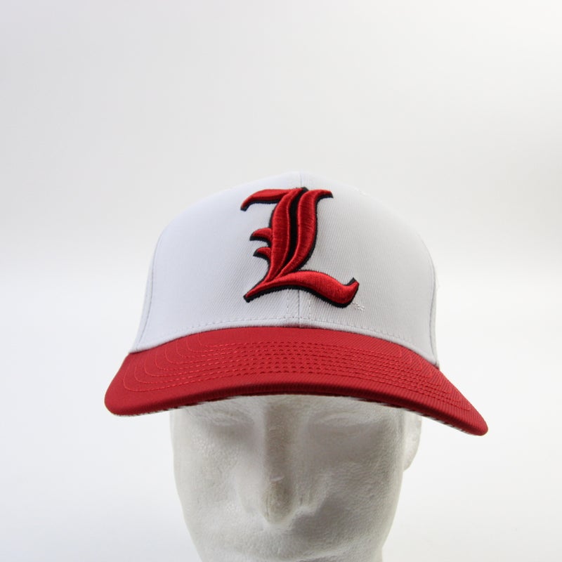 Louisville Cardinals Hat Cap Strap Back Red White College Basketball Mens