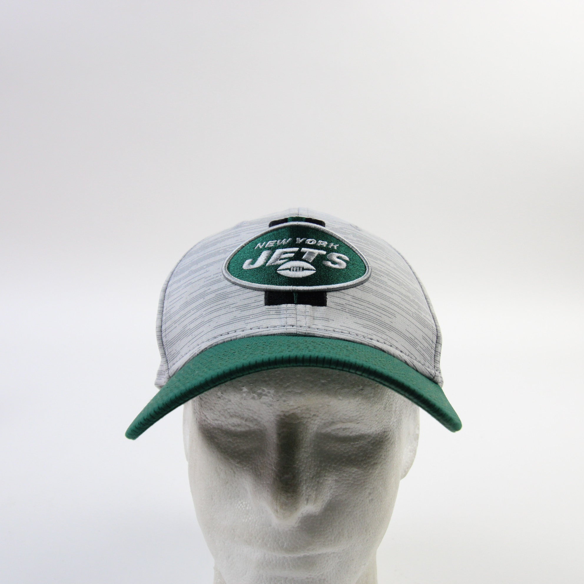 New York Jets New Era 39thirty Fitted Hat Unisex Gray Used MD/LG