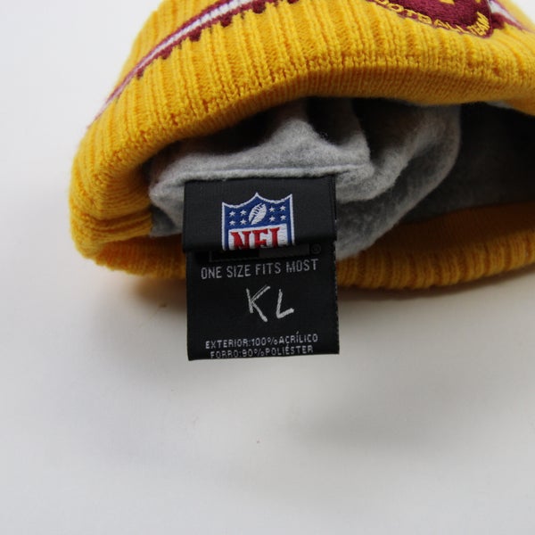 Washington Football Team New Era Winter Hat Unisex Gold/Maroon used OSFM