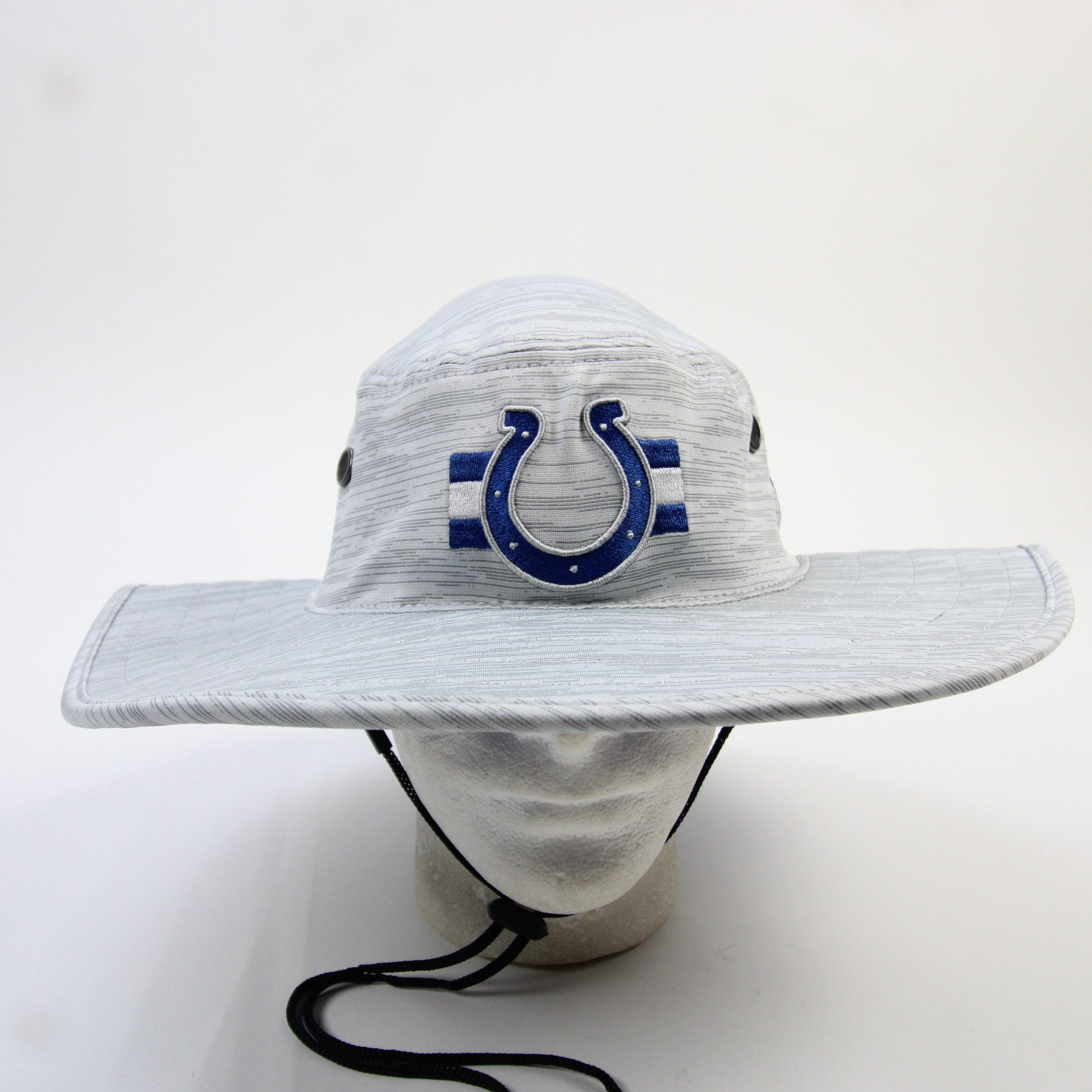 Indianapolis Colts New Era Bucket Hat Unisex Light Gray/Heather Used MD/LG