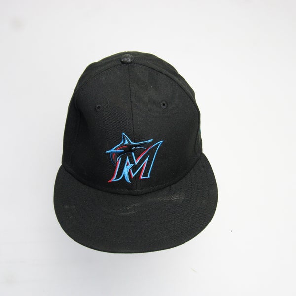 New Era Men's Miami Marlins Black 59Fifty Retro Fitted Hat