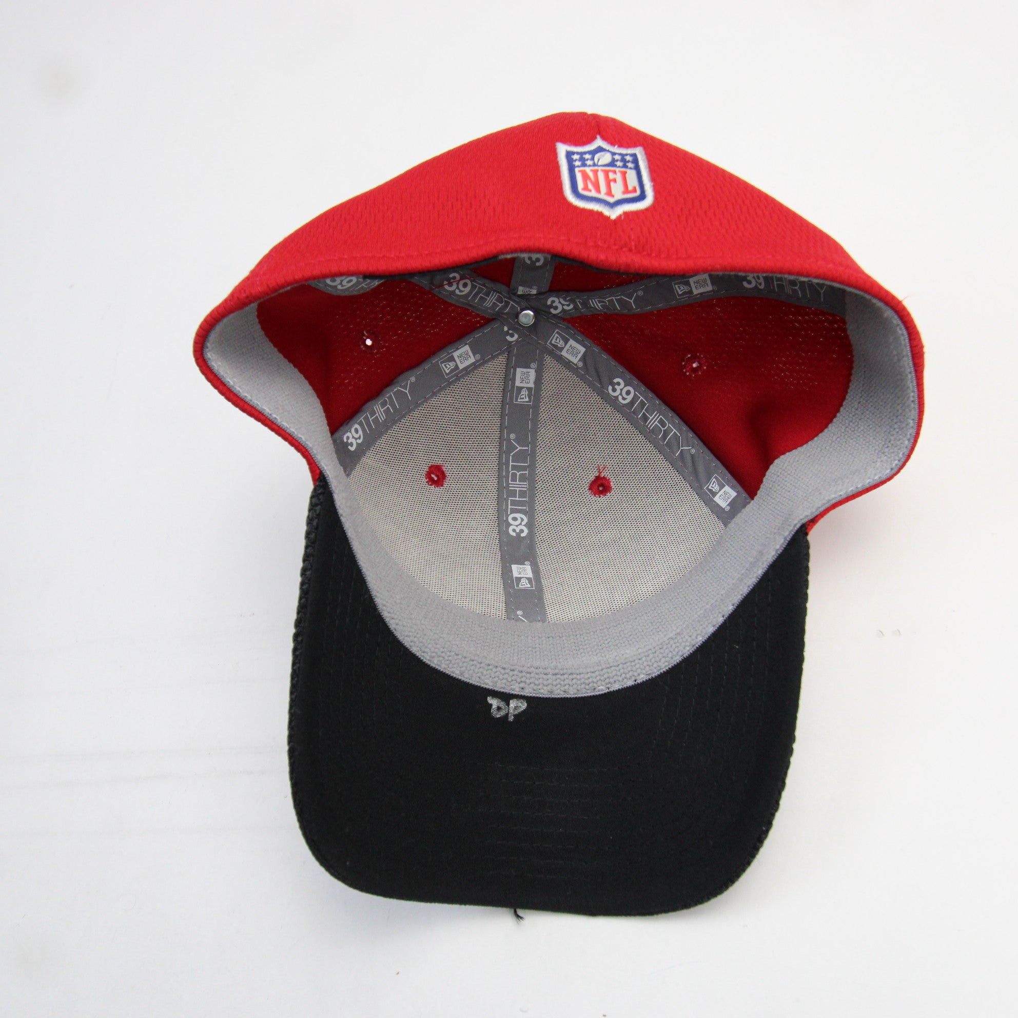 San Francisco 49ers New Era 39thirty Fitted Hat Unisex Black/White Used  LG/XL