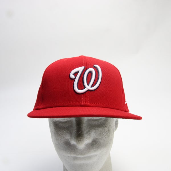 Washington Nationals New Era 59fifty Fitted Hat Men's Red Used 7-1