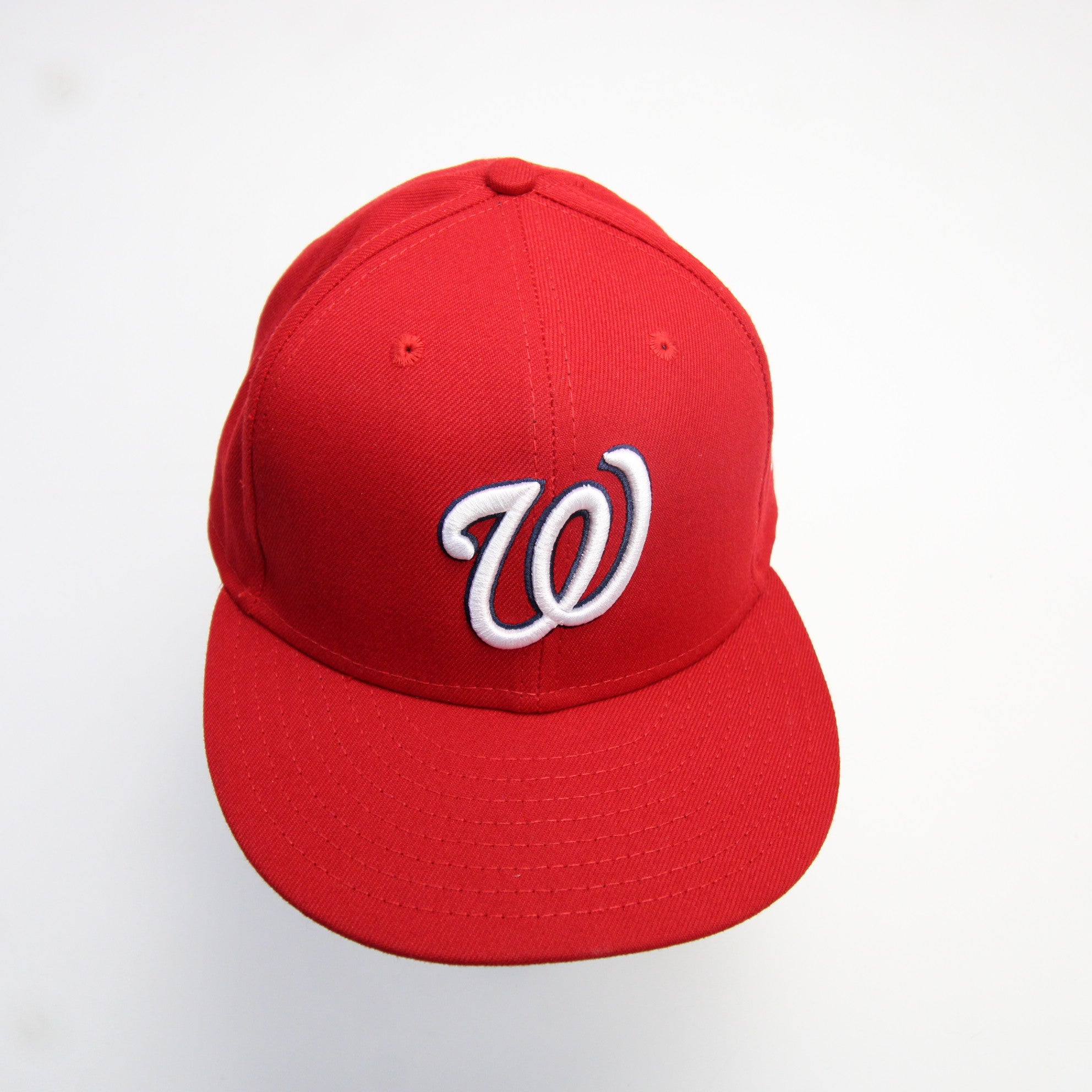 New Era Men's Washington Nationals 59Fifty Game Red Authentic Hat