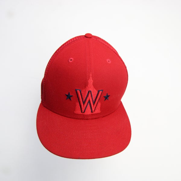 Washington Nationals New Era 59fifty Fitted Hat Men's Red Used 7-1/2