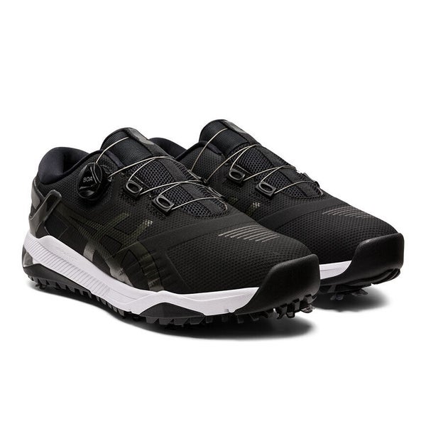 Asics Golf Boa Shoes Black GEL-COURSE DUO Boa Men Sheet Rock/White