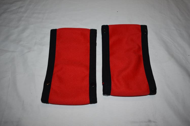CCM Official Hockey Referee Snap-On Arm Bands, Red/Black, Senior Small