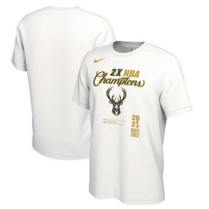 Nike NBA Men's Milwaukee Bucks 2021 Finals T-shirt XL White 00038382XMF2