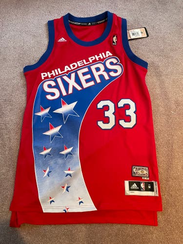 New Adidas HWC NBA Philadelphia 76ers Sixers Andrew Bynum Basketball Jersey. Men Size medium