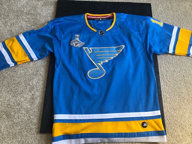 St. Louise Blues - Blue Used XXL Adidas Jersey