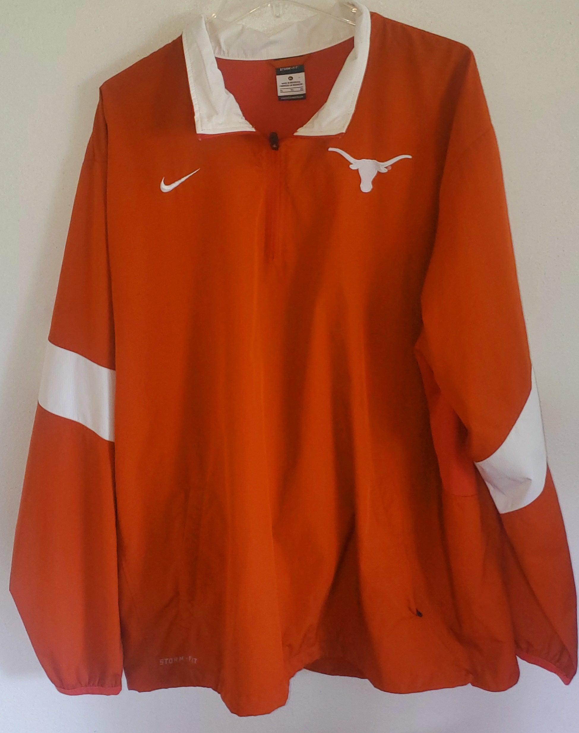 TEXAS LONGHORNS 10 Men Vintage Button Collar Pullover Baseball