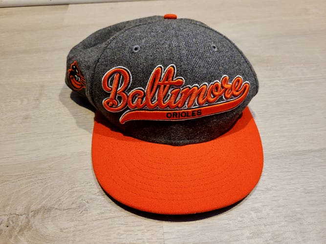 Baltimore Orioles Gray New One Size Fits All New Era Cooperstown Hat
