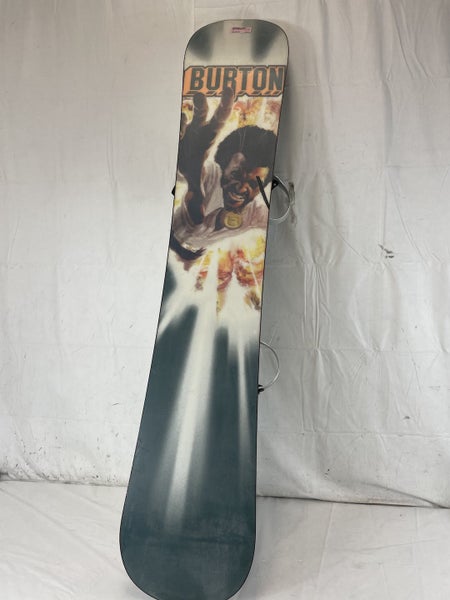 Used Burton Custom 156 Cm Men s Snowboard Combo W Sims M L