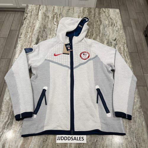 Nike Team USA Olympic Tech Pack Therma Fit Full Zip Jacket DJ5248-121 Men’s Size L NWT $175