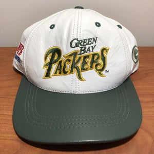 Green Bay Packers Hat Snapback Cap Men Adult NFL Football Vintage 90s Leather