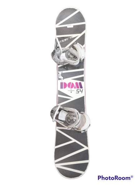 Used Burton Dom 154 154 Cm Womens Snowboard Combo