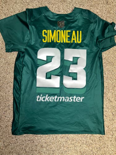 PLL Game Worn Redwoods Drew Simoneau Jersey
