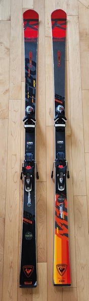 Used 2020 Rossignol 179 cm Racing Hero Master Skis With Bindings Max Din 12