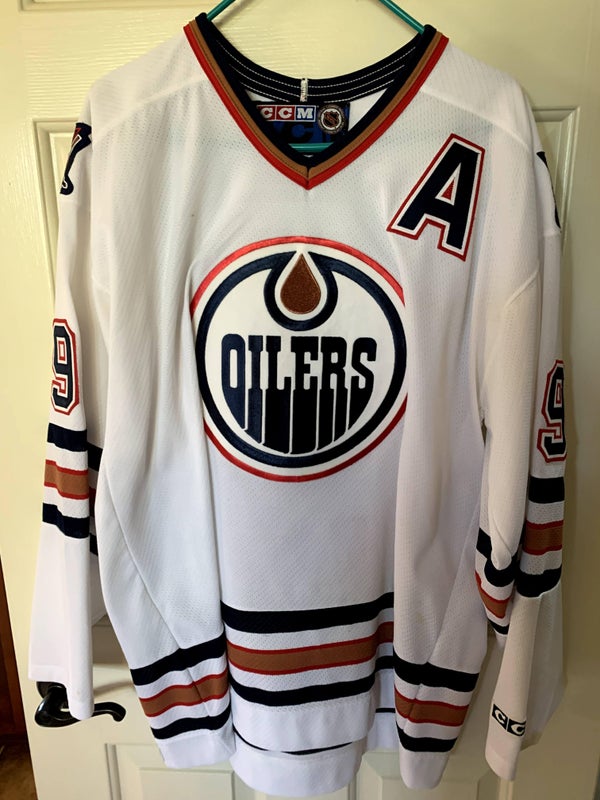 Edmonton Oilers Retro Navy CCM 4100 Jersey Youth - Hockey Jersey